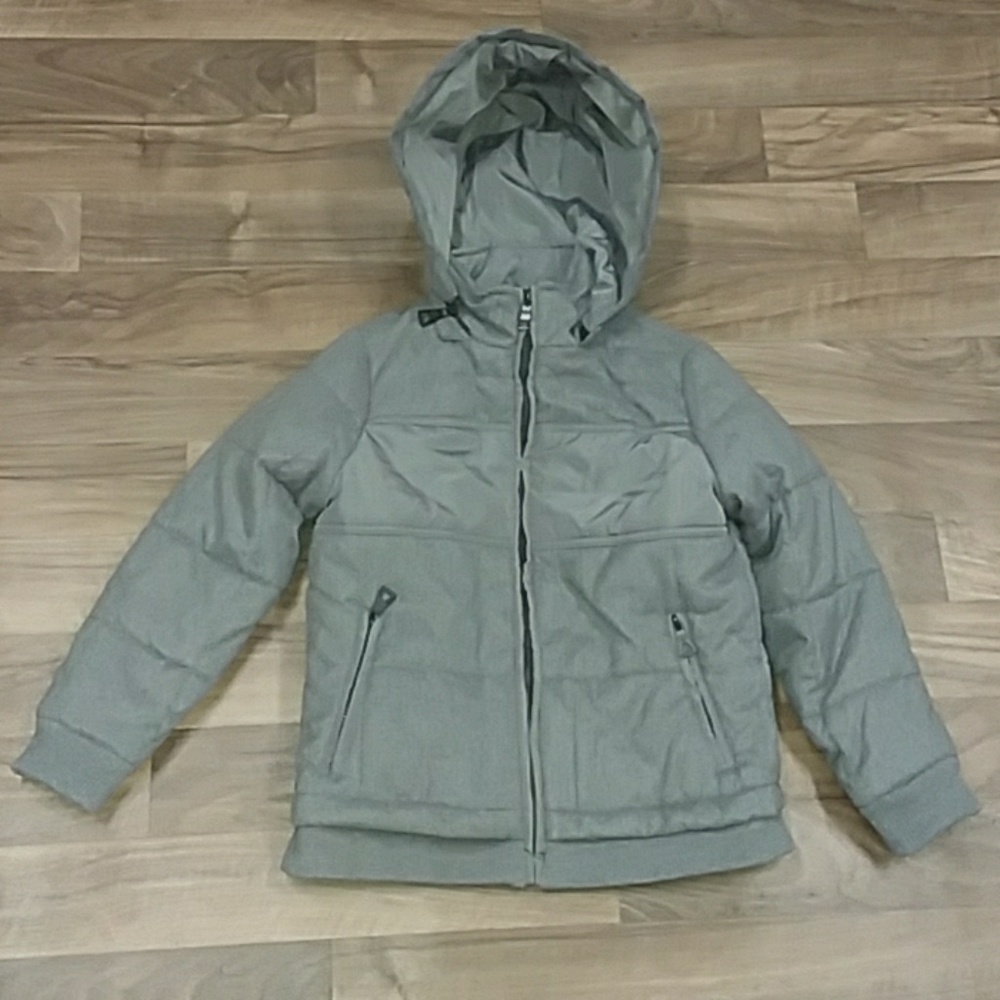 Boys Quilted Heavy Weight Hooded Jacket - Picture 1 of 4
